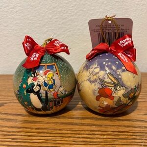 Vintage Warner Bros. Christmas Ornament Set - Multicolor